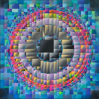 Jaremi Picz - Epicentrum Quantinum BLUE-SF - a Paint Artowrk by Picz Jaremi
